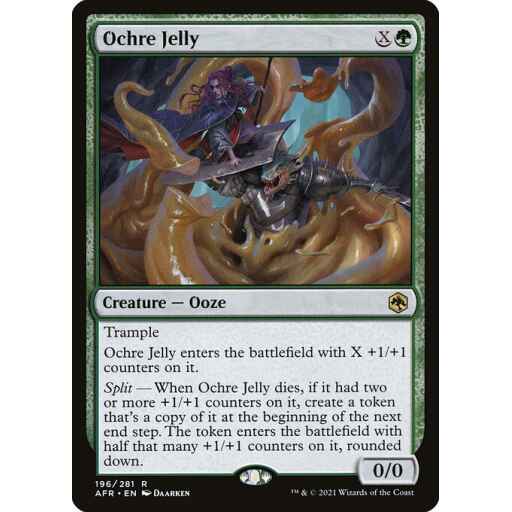 Adventures in the Forgotten Realms - 196 - Ochre Jelly - Rare - G - Non-foil