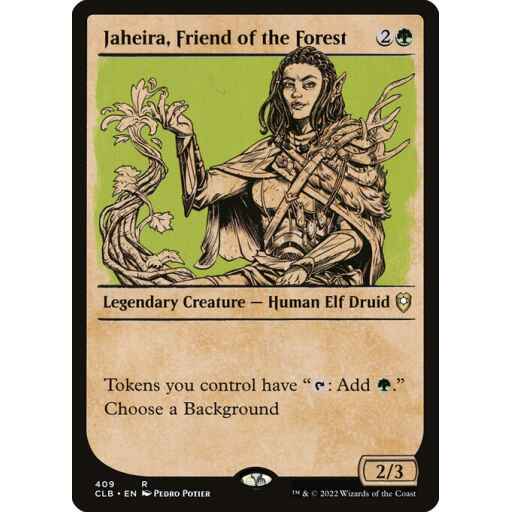 Commander Legends: Battle for Baldur's Gate - 409 - Jaheira, Friend of the Forest - Rare - G - Non-foil