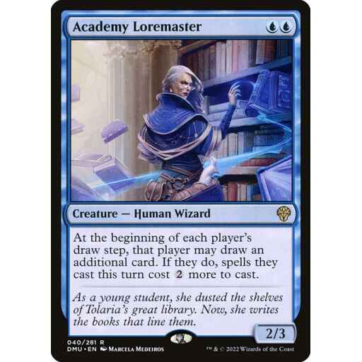 Dominaria United - 40 - Academy Loremaster - Rare - U - Non-foil