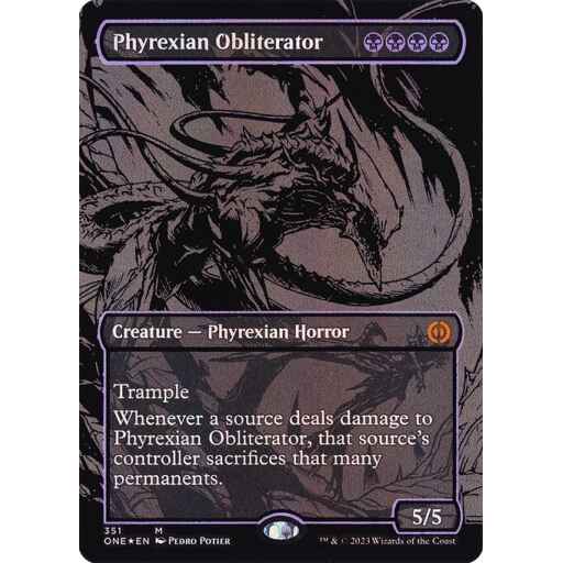 Phyrexia: All Will Be One - 351 - Phyrexian Obliterator - Mythic - B - Foil