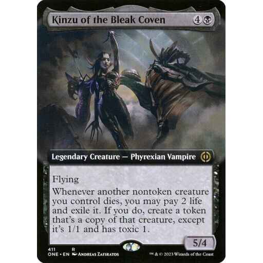 Phyrexia: All Will Be One - 411 - Kinzu of the Bleak Coven - Rare - B - Non-foil