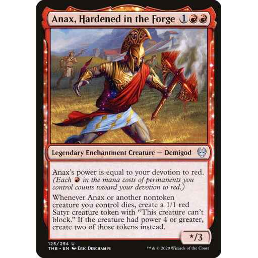 Theros Beyond Death - 125 - Anax, Hardened in the Forge - Uncommon - R - Non-foil