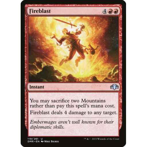 Dominaria Remastered - 119 - Fireblast - Uncommon - R - Non-foil