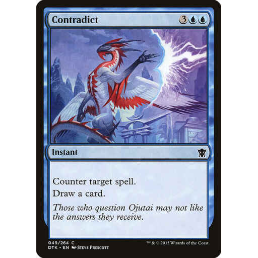 Dragons of Tarkir - 49 - Contradict - Common - U - Non-foil