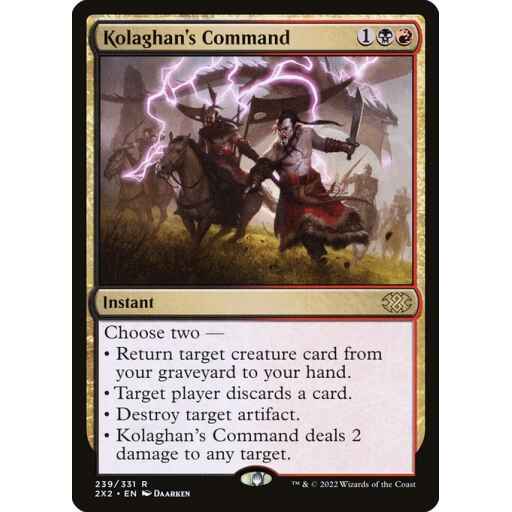 Double Masters 2022 - 239 - Kolaghan's Command - Rare - BR - Non-foil