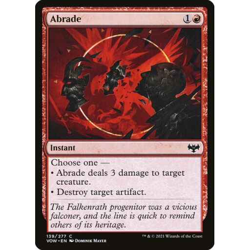 Innistrad: Crimson Vow - 139 - Abrade - Common - R - Non-foil