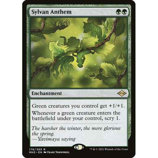Modern Horizons 2 - 176 - Sylvan Anthem - Rare - G - Non-foil
