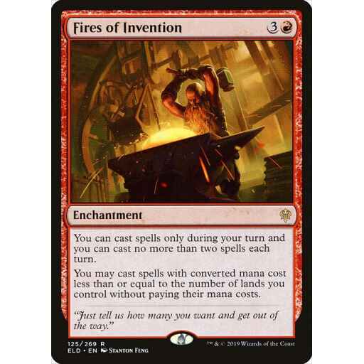 Throne of Eldraine - 125 - Fires of Invention - Rare - R - Non-foil