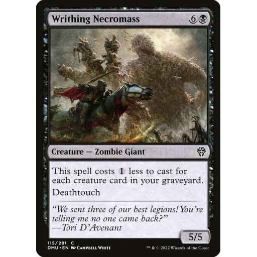Dominaria United - 115 - Writhing Necromass - Common - B - Non-foil