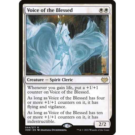 Innistrad: Crimson Vow - 44 - Voice of the Blessed - Rare - W - Non-foil