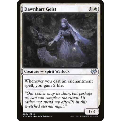 Innistrad: Crimson Vow - 8 - Dawnhart Geist - Uncommon - W - Non-foil