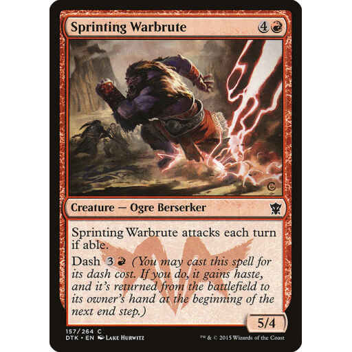 Dragons of Tarkir - 157 - Sprinting Warbrute - Common - R - Non-foil