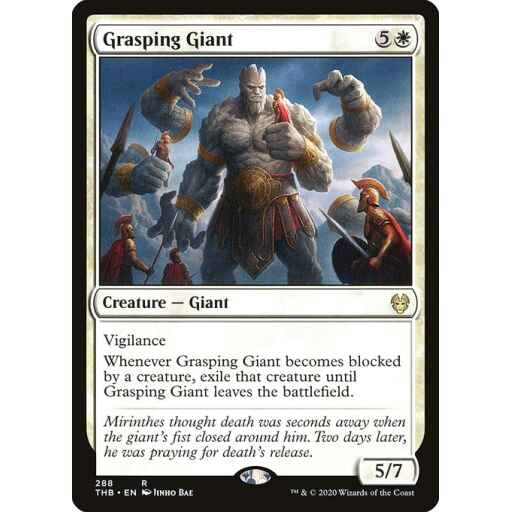 Theros Beyond Death - 288 - Grasping Giant - Rare - W - Non-foil
