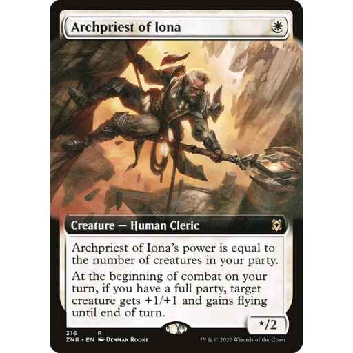 Zendikar Rising - 316 - Archpriest of Iona - Rare - W - Foil