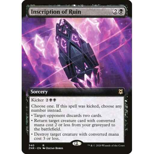 Zendikar Rising - 340 - Inscription of Ruin - Rare - B - Foil