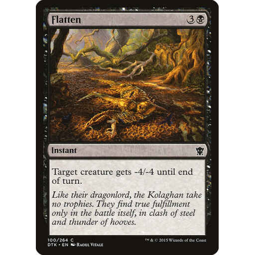 Dragons of Tarkir - 100 - Flatten - Common - B - Non-foil