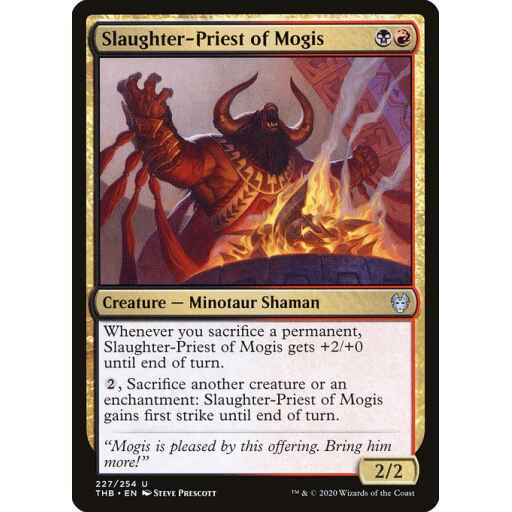 Theros Beyond Death - 227 - Slaughter-Priest of Mogis - Uncommon - BR - Non-foil