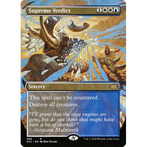 Double Masters 2022 - 388 - Supreme Verdict - Rare - WU - Non-foil