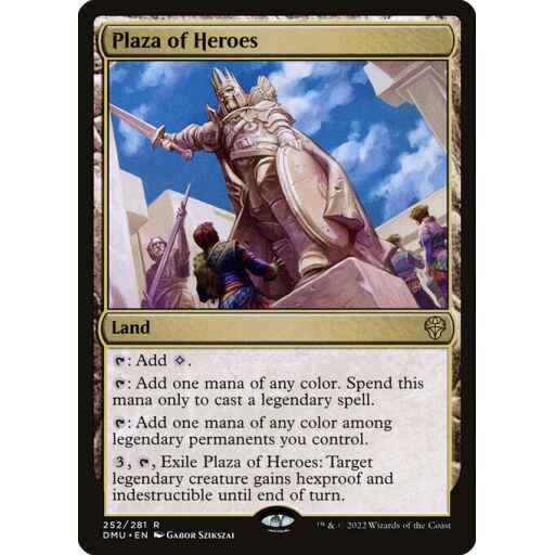 Dominaria United - 252 - Plaza of Heroes - Rare - C - Non-foil
