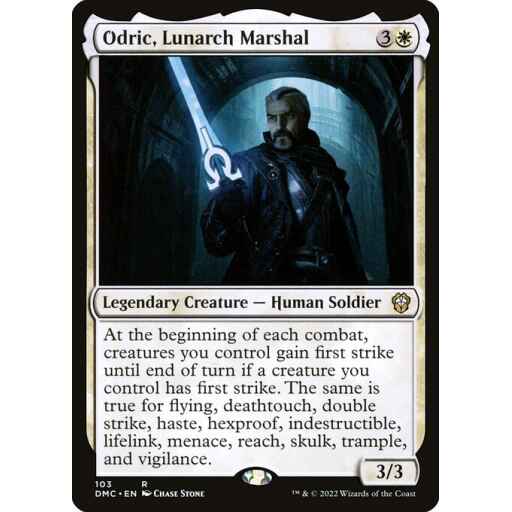Dominaria United Commander - 103 - Odric, Lunarch Marshal - Rare - W - Non-foil