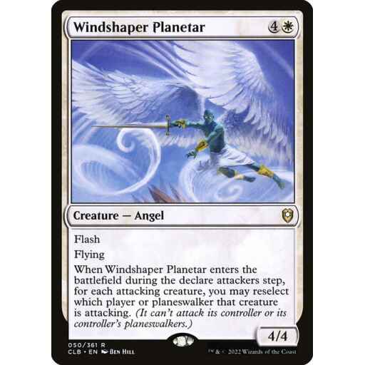 Commander Legends: Battle for Baldur's Gate - 50 - Windshaper Planetar - Rare - W - Non-foil