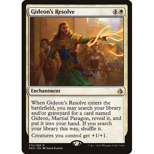 Amonkhet - 272 - Gideon's Resolve - Rare - W - Non-foil