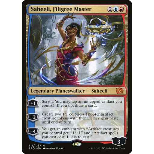 The Brothers' War - 219 - Saheeli, Filigree Master - Mythic - UR - Non-foil