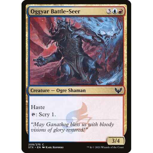 Strixhaven: School of Mages - 209 - Oggyar Battle-Seer - Common - UR - Non-foil