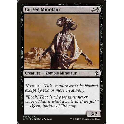 Amonkhet - 85 - Cursed Minotaur - Common - B - Non-foil