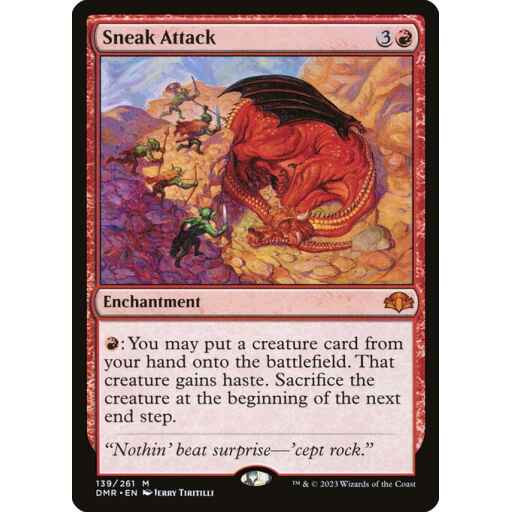 Dominaria Remastered - 139 - Sneak Attack - Mythic - R - Non-foil