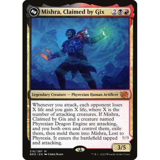 The Brothers' War - 216 - Mishra, Claimed by Gix - Mythic - BR - Non-foil