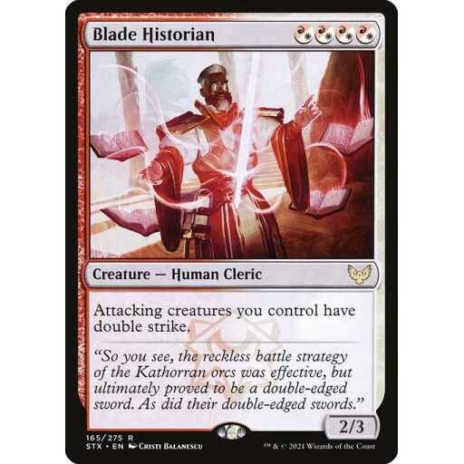 Strixhaven: School of Mages - 165 - Blade Historian - Rare - WR - Non-foil