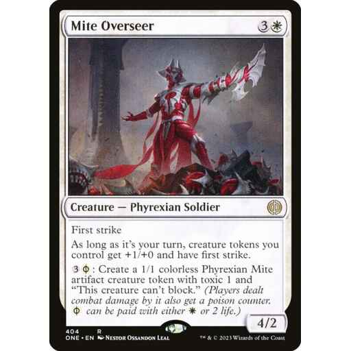 Phyrexia: All Will Be One - 404 - Mite Overseer - Rare - W - Non-foil