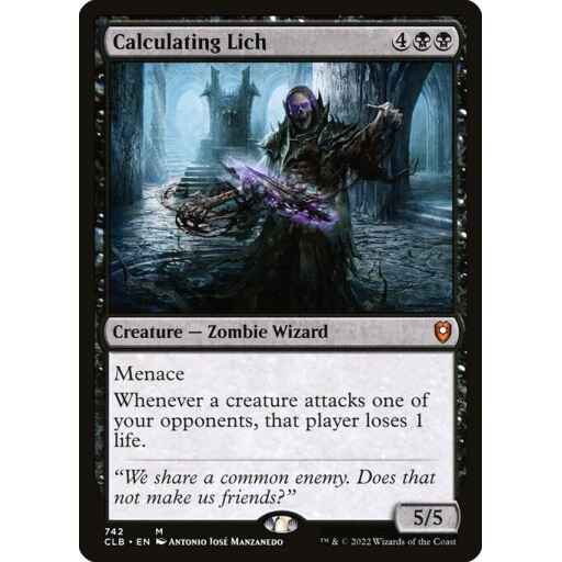 Commander Legends: Battle for Baldur's Gate - 742 - Calculating Lich - Mythic - B - Non-foil