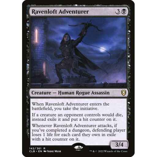 Commander Legends: Battle for Baldur's Gate - 142 - Ravenloft Adventurer - Rare - B - Non-foil