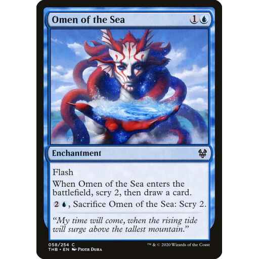 Theros Beyond Death - 58 - Omen of the Sea - Common - U - Non-foil