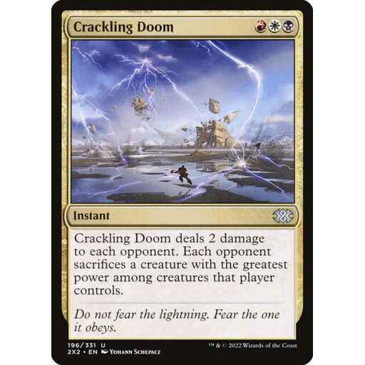 Double Masters 2022 - 196 - Crackling Doom - Uncommon - Multi - Foil