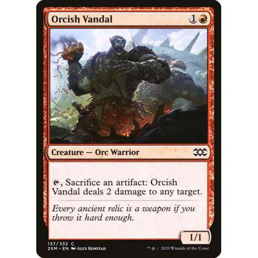 Double Masters - 137 - Orcish Vandal - Common - R - Non-foil