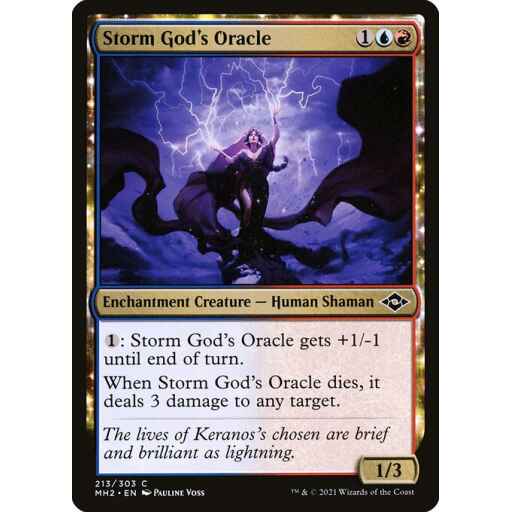 Modern Horizons 2 - 213 - Storm God's Oracle - Common - UR - Non-foil