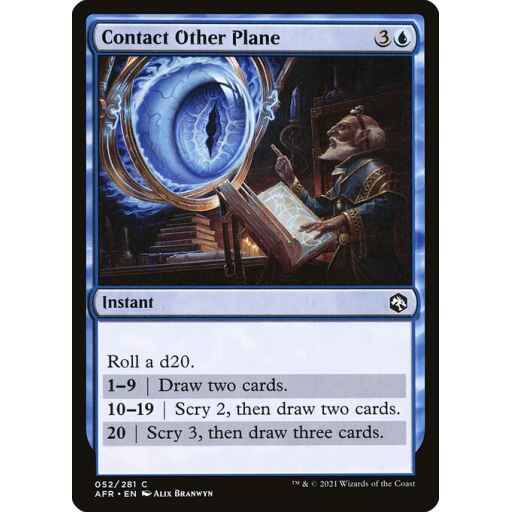 Adventures in the Forgotten Realms - 52 - Contact Other Plane - Common - U - Non-foil
