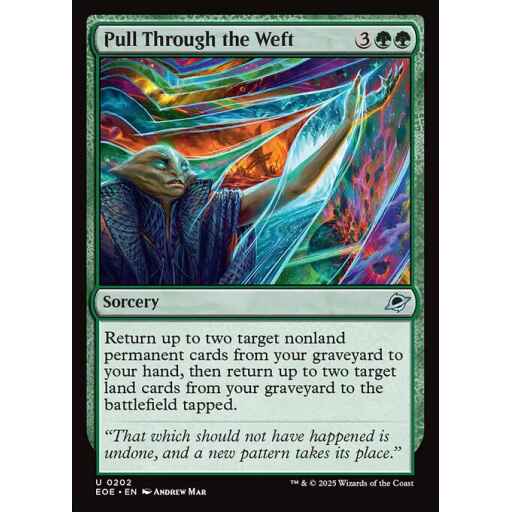 Edge of Eternities - 202 - Pull Through the Weft - Uncommon - G - Foil