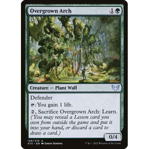 Strixhaven: School of Mages - 139 - Overgrown Arch - Uncommon - G - Non-foil