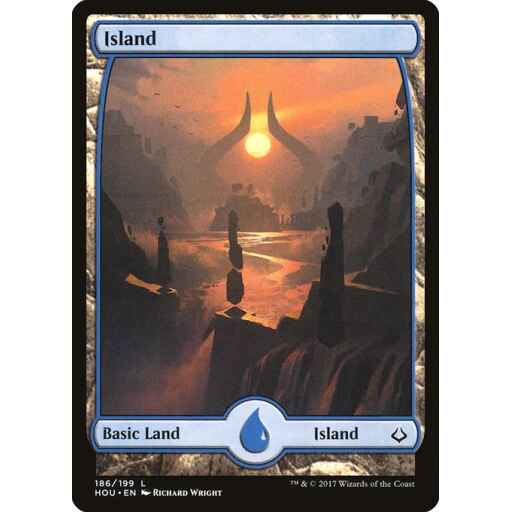 Hour of Devastation - 186 - Island - Common - C - Non-foil