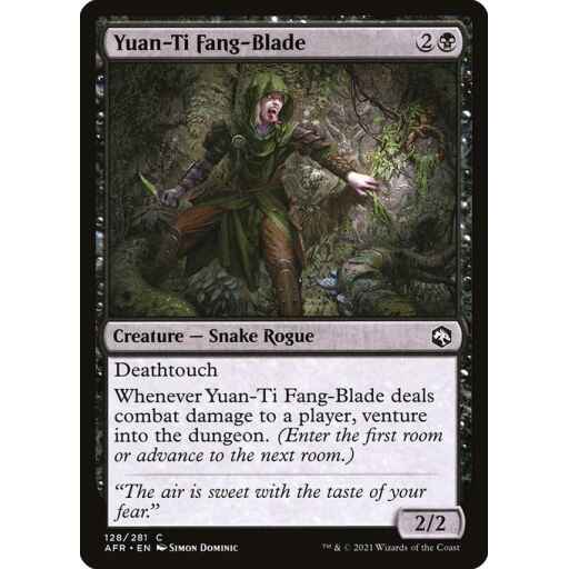 Adventures in the Forgotten Realms - 128 - Yuan-Ti Fang-Blade - Common - B - Non-foil