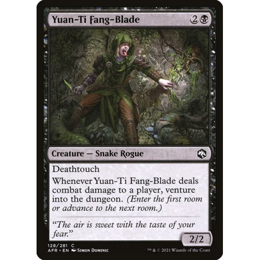 Adventures in the Forgotten Realms - 128 - Yuan-Ti Fang-Blade - Common - B - Non-foil