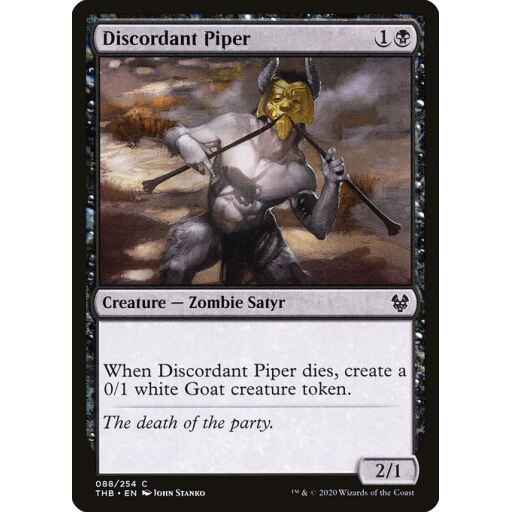 Theros Beyond Death - 88 - Discordant Piper - Common - B - Non-foil