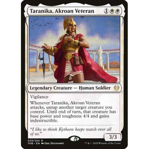 Theros Beyond Death - 39 - Taranika, Akroan Veteran - Rare - W - Non-foil