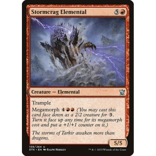 Dragons of Tarkir - 158 - Stormcrag Elemental - Uncommon - R - Non-foil