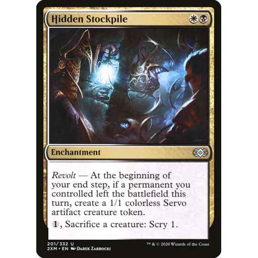 Double Masters - 201 - Hidden Stockpile - Uncommon - WB - Non-foil