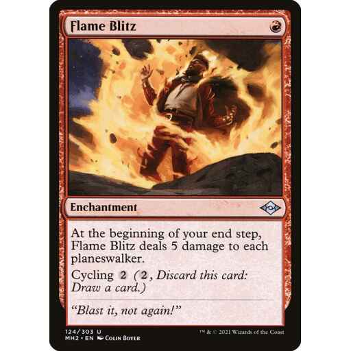 Modern Horizons 2 - 124 - Flame Blitz - Uncommon - R - Non-foil